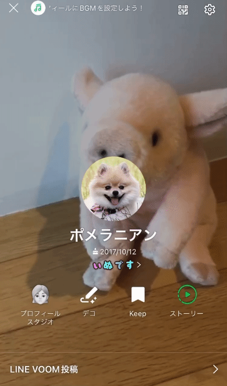 LINE 背景を動画にした場合 iphone版